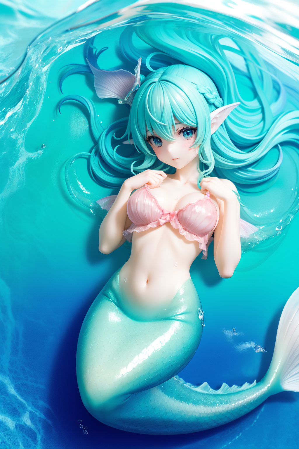 03543-2714551548-shell bra ((extremely delicate and beautiful mermaid girl)),amber dolfin tailfin cute kawaii 1girl ((beautiful big tailfin petit.png